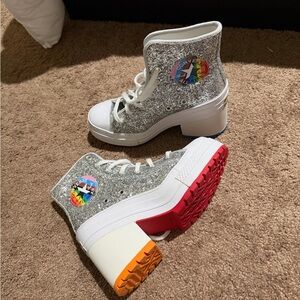 Converse Heel Pride Edition Size 7.5 Platform High-Tops